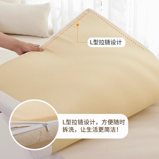 Lange Bay Window Mat Window Sill Mat 2025 New Four Seasons Teddy Velvet Cushion Balcony Mat Customized Bedroom Removable and Washable Flat Type Caiqin-Beige Thickness Customized 3.5/4.2/5.5/6.2/9.2/11.2/13.2cm