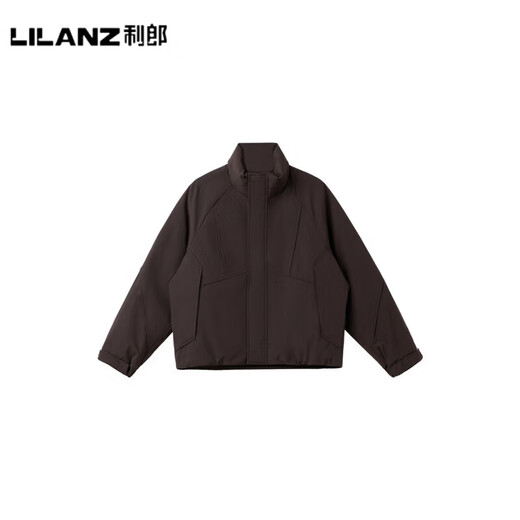 LILANZ official 90 velvet three-dimensional tailoring fashion workwear stand-up collar down jacket men's winter new casual thickened and warm men's clothing, sauce purple, velvet content 90% - flagship model M (71g filled with velvet)