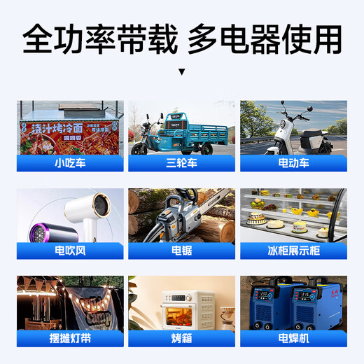 Enbosheng pure sine wave inverter 48V60V72V to 220V universal tricycle stall use 5000w vehicle-mounted high power 48-60-72V to 220V pure sine wave 7500W first release on the whole network pure sine wave three-voltage universal inverter丨intelligent cooling