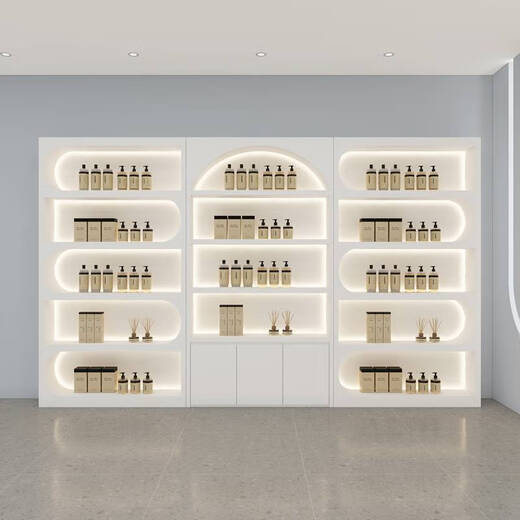 Yonghuan high-end skin care product display cabinet cosmetics special display cabinet storage cabinet beauty salon product display cabinet combination five 400*30*220