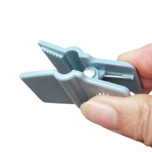 Midelei thickened clothespins and trouser clips store use multifunctional clips windproof clips hotel strong spring clips plastic bag clips blue gray 50 multifunctional clips