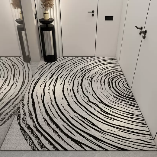 Yusenyi imported non-slip floor mats, cuttable entrance mats, stain-resistant, high-end European-style light luxury carpets in the living room, blooming, 140 pieces, 140CMx160CM (8th generation Belgian velvet light luxury)