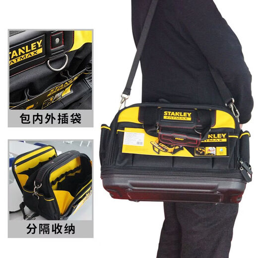 Stanley Tool Bag Trolley Work Bag Tool Box Hardware Repair Tool Kit Electrician Waterproof Extra Large Wheeled FATMAX Trolley Tool Bag-Large 20 Inch