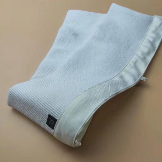 Fat Donglai's same style down jacket collar protector for fake winter universal cotton coat, pure cotton knitted threaded pullover collar protector, sapphire blue fat collar (L) about 48 cm