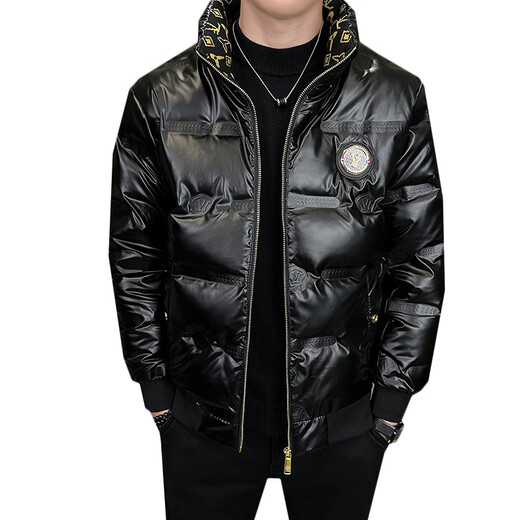 Snow Flying (SNOWFLYING) high-end winter men's stand-collar down jacket, light luxury, fashionable, simple, thin, white duck down, warm, versatile and thickened jacket, white