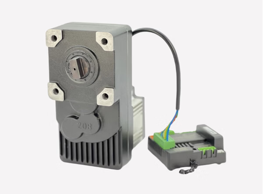 Control panel intelligent windproof and anti-pinch 24V DC brushless advertising door motor 90 door opener brushless DC round shaft motor separate motor