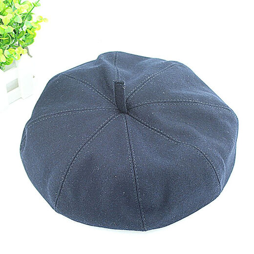Yaochao Painter Hat Old Man Middle-aged Dad Men's Octagonal Hat Beret Old Man Painter Hat Thin Cloth Hat No Tongue Octagonal Burgundy (No Velvet Inside) S (55-56)CM