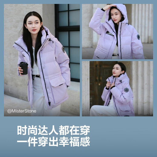 Bosideng Winter Down Jacket Goose Down Women's Thickened Hooded Fashion Mall Hot Sale Same Style New Year Red Jacket