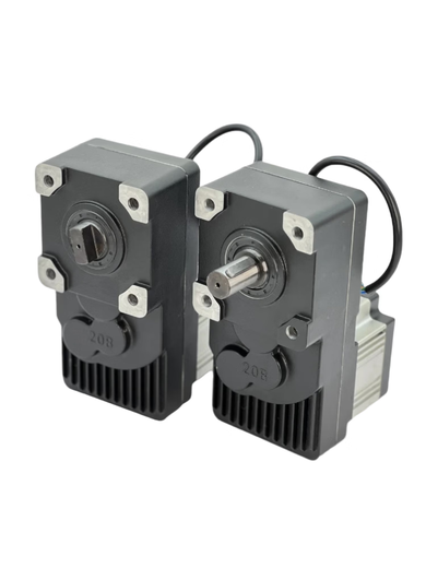 Control panel intelligent windproof and anti-pinch 24V DC brushless advertising door motor 90 door opener brushless DC round shaft motor separate motor