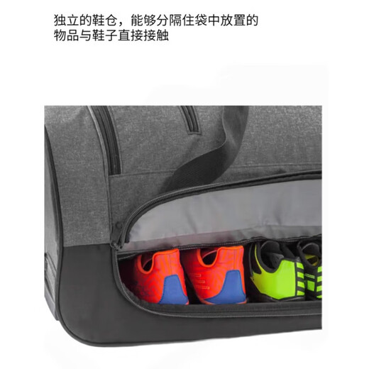 Large capacity suitcase trolley case travel outdoor camping mountaineering case roller type overseas travel boarding case 70L 24 inch black gray 70 liters/2 wheels/3 compartments