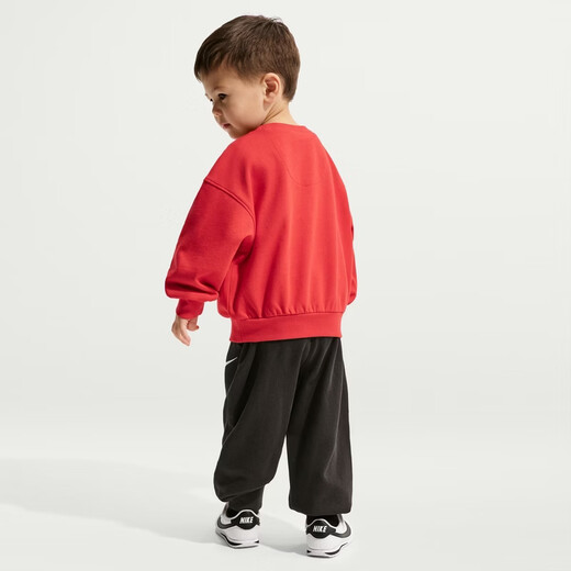 Nike Year of the Horse limited release series New Year's baby sweatshirt and trousers suit spring NIKE IU5275 010 black 100cm 3T