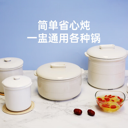 Meimei Zi Eintopftopf, wasserwässriger Eintopftopf mit Deckel, gedämpftem Vogelnest, gedämpfte Eier, Tontopf, gedünstete Suppe, kleiner Suppentopf, kleiner Topf, Keramik 690 ml Keramik-Eintopftopf