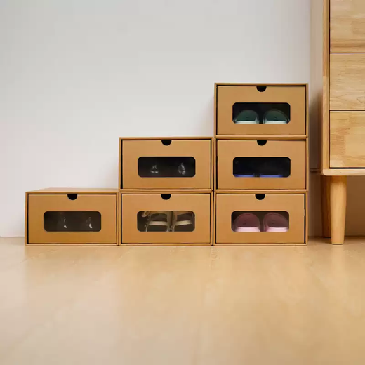 Yusenyi visual shoe box, shoe storage box, paper box, thickened high-heeled shoes and boot storage artifact, dust-proof folding, hardened women's model, 4 pieces within 40 sizes, hardened women's model, 4 pieces within 40 sizes, 0x0x0cm 0 pieces 0x0x0cm