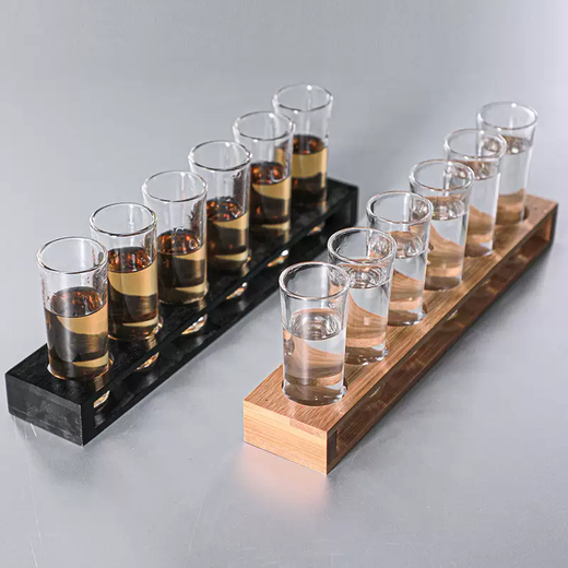 Yusenyi thick bottom bullet cup shot cup B52 bomber cocktail cup tequila cup white wine cup swallow cup spirit cup standard 30ml bullet cup x6 only can be ignited