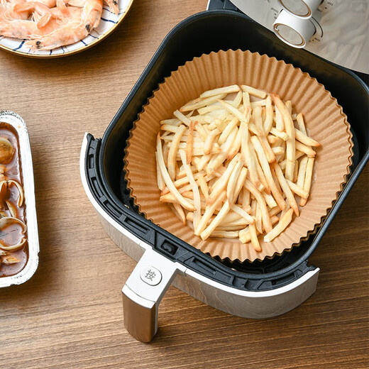 Sungsa baking barbecue paper oven baking pan silicone paper pad barbecue paper food grade steamed bun paper steamer pad paper bowl type (50 pieces diameter 20cm)