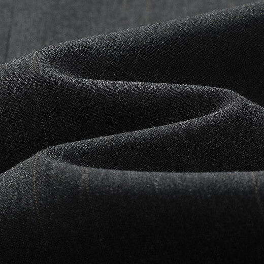 Lilang Youth Business Men's Wear Light and Dark Stripes Suit Men's Double-Breasted Peaked Collar Anti-Wrinkle Suit Two-piece Set Gray Coffee (1YA) 165A