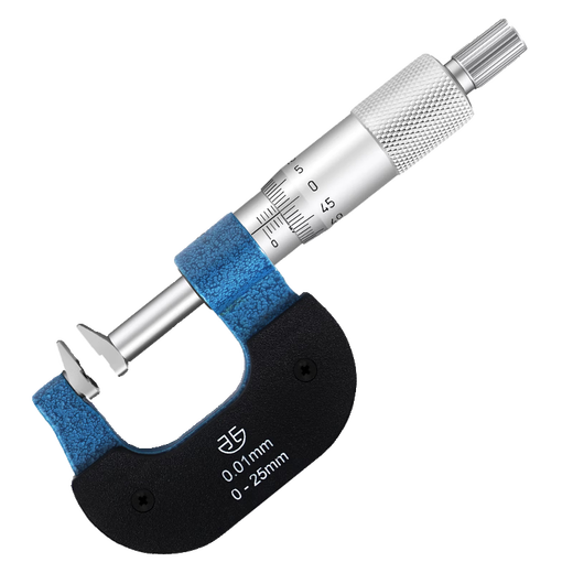 Keliang Qingdao duckbill micrometer high-precision 0.01 mechanical long-bill type outer diameter micrometer outer diameter measurement gear step duckbill micrometer 25-50mm