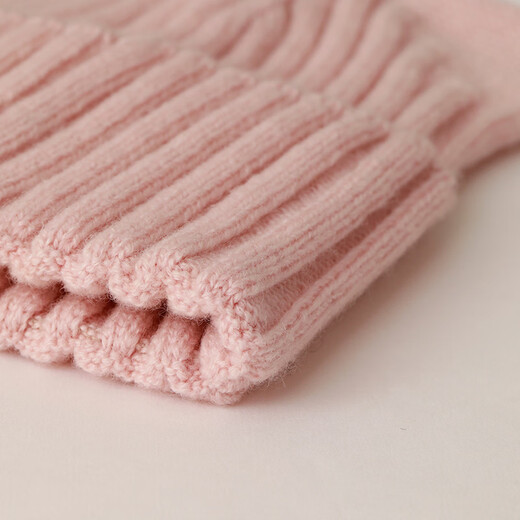 Hengyuanxiang Sheep Wool Hat Women's Autumn and Winter Niche Warm Knitted Hat Beanie Hat Cute Cat Ears This White One Size