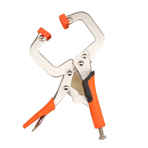 Woodworking clamp C-type powerful clamp large opening multi-functional pressure pliers wide-mouth woodworking clamp panel clamp fixed pressure pliers 11-inch C-type powerful clamp with jaw rubber sleeve