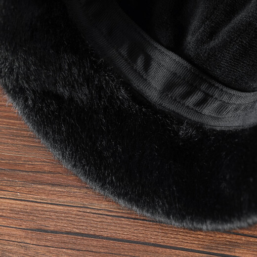 PTAH hat women's octagonal beret autumn and winter versatile wool hat blended bud fashion simple face showing small street keeping warm black