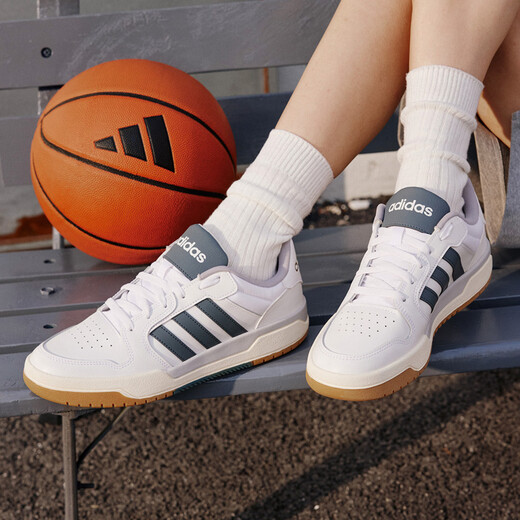 Adidas ENTRAP American campus style sports youthful retro basketball style sneakers for men and women Adidas white/blue 41