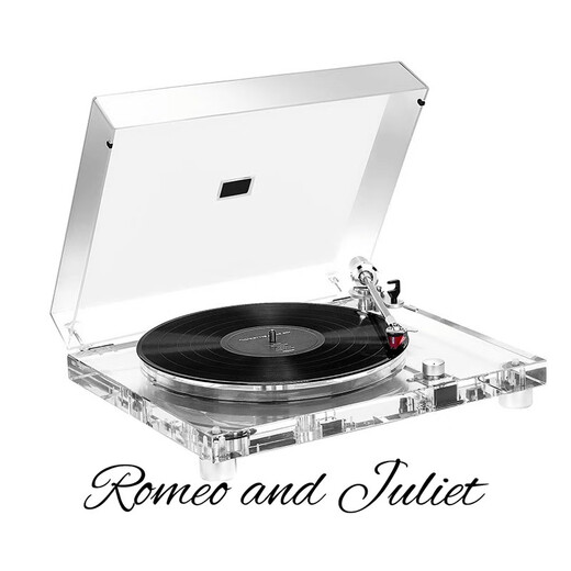 ROMEO AND JULIET 2026 new German Sound of Berlin P1PRO transparent high-value vinyl record player MM moving magnetic cartridge professional fever record player Christmas birthday gift national subsidy white