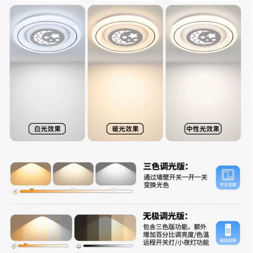 Bedroom lamp ceiling lamp modern simple led master bedroom lamp 2025 new internet celebrity hot style restaurant room lamp love 40cm-three-color light-36 watts