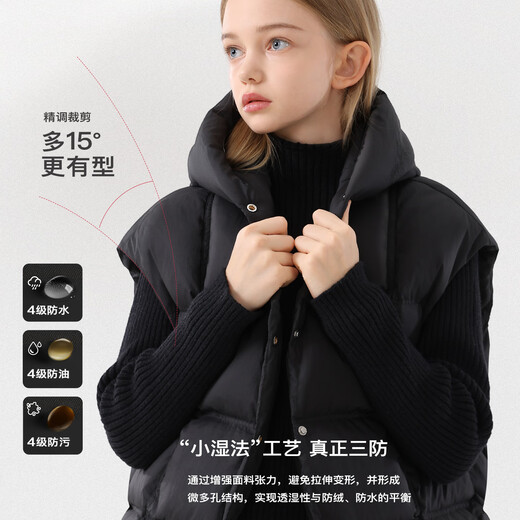 Disney (Disney) Girls' Down Vest Winter Children's Thickened Warm Vest Big Children's Vest Jacket ES092 Gelatin 170