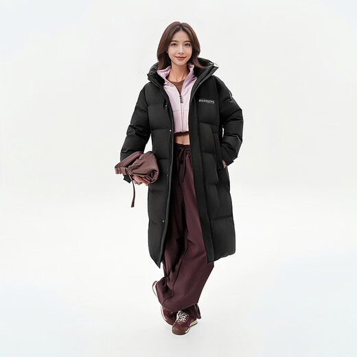 Bosideng 25 Winter Down Jackets Same Style for Men and Women Couples Extra Long Thickened Hooded Star Style Jackets