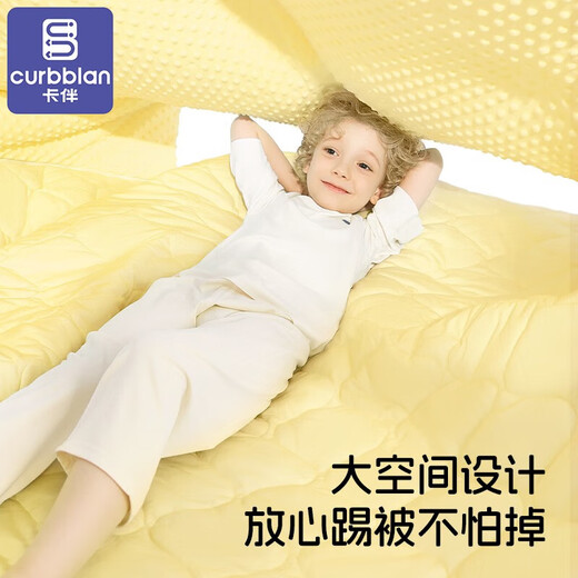 Kaban children's anti-kick quilt is breathable, skin-friendly, water-based, washable and comfortable, newly upgraded sleeping quilt, Australian wool mulberry quilt, Gina's same style, Snowy Fairy Tale, Blue, small size 0-1.5 years old, recommended height within 80 65*100cm 2.5Jin Jin is equal to 0.5kg