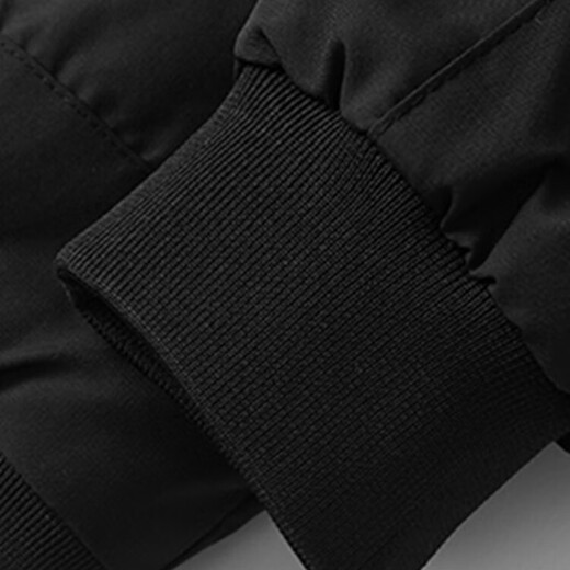 JEEP Jeep Cotton Jacket Men's Autumn and Winter Casual Warm Thick Baseball Collar Loose Jacket Black XL