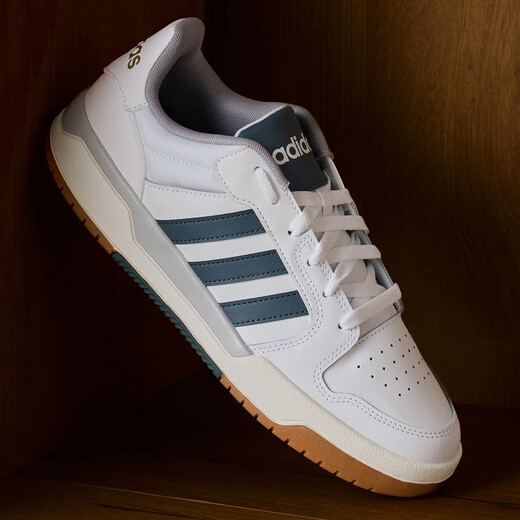 Adidas ENTRAP American campus style sports youthful retro basketball style sneakers for men and women Adidas white/blue 41