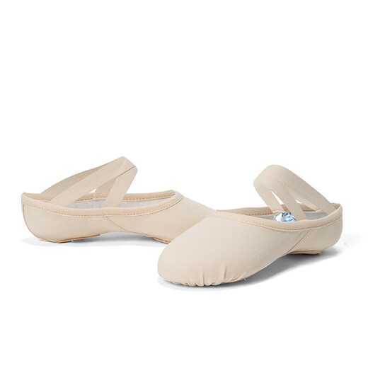 Sansha children's dance soft shoes ballet Chinese dance practice shoes two-soled cat claw shoes S755W camel 36