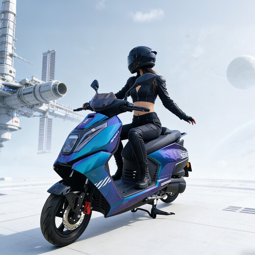 Breaking Machine Core 150 new product debut, fuel scooter with flat pedal, long battery life and new brand Chameleon