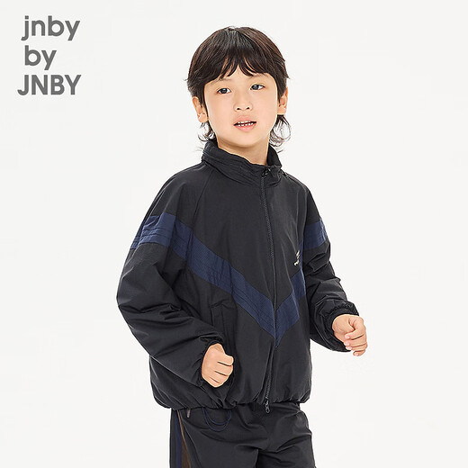 Jnby by JNBY Sports Series New Jiangnan Buyi Children's Sports Jacket O Type 26 Spring Boys and Girls 1Q1610980 001/Black 140 cm