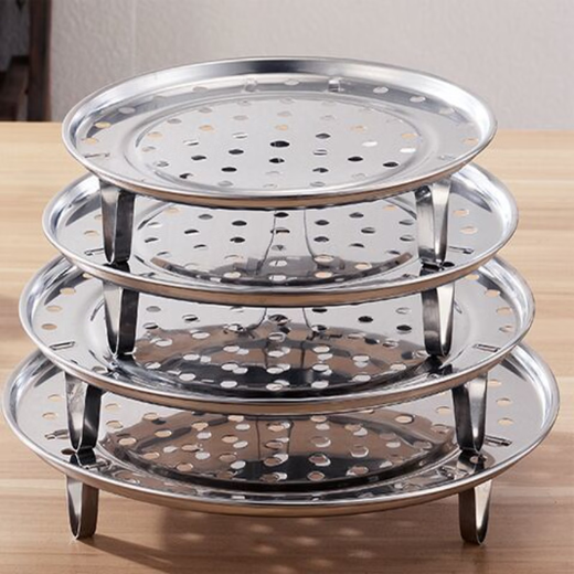 Yusenyi stainless steel steaming tray steamer household steamer grate kitchen steaming grid steamed bread steaming rack 18cm steaming tray stainless steel practical
