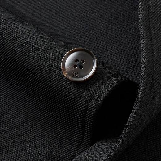 GIOVANNI VALENTINO counter same style 25 autumn and winter new business casual lapel men's mid-length windbreaker black S