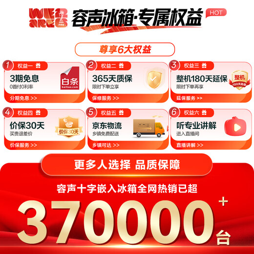 Rongsheng double-purified 509L cross-door refrigerator ultra-thin zero-embedded first-class energy efficiency air-cooled frost-free large capacity net odor trade-in gray BCD-509WD2FPQLA national subsidy