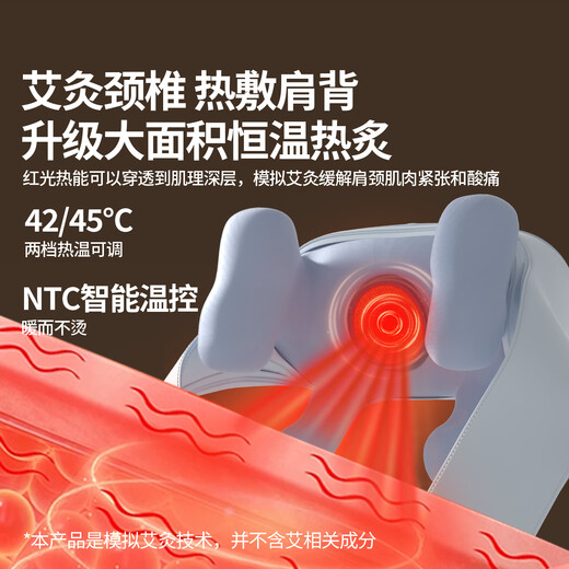 Miaojie R3 Supreme Upgraded Version Cervical Massager Shoulder and Neck Massager Massage Shawl Hot Compress Trapezius Muscle Waist Leg Back Multifunctional Massage Send Elder Birthday Gifts for Men and Women Gold