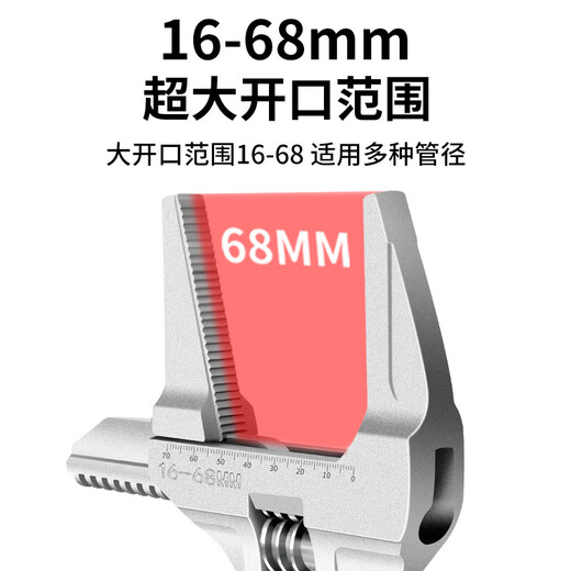 Bathroom wrench, multi-functional short handle wrench for water heating installation, large opening faucet sink special wrench, silver half arc