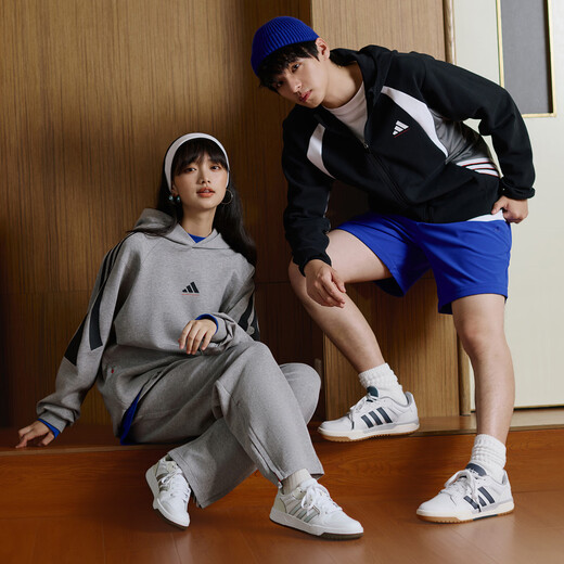 Adidas ENTRAP American campus style sports youthful retro basketball style sneakers for men and women Adidas white/blue 41