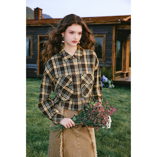 Wancaoyi (wancaoyi) 2026 spring new shirt C13522511 olive green XS