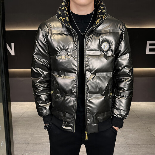 Snow Flying (SNOWFLYING) high-end winter men's stand-collar down jacket, light luxury, fashionable, simple, thin, white duck down, warm, versatile and thickened jacket, white