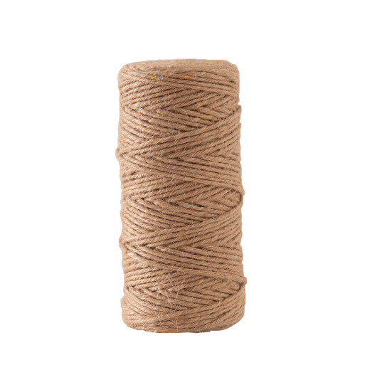 Man Life Hemp Rope Gardening Bundling Line Flower Package Decoration DIY Zongzi Rope Home School Thick 3mm Long 100 Meters + Glue