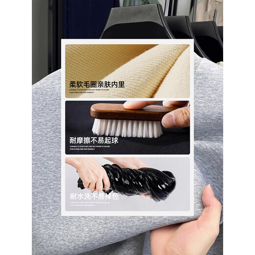 Luo Meng's new autumn and winter brand selection sweatshirt men's round neck solid color long-sleeved pullover casual all-match bottoming shirt top trendy Khaki + Khaki regular style XL recommended 130-150Jin Jin equals 0.5 kg