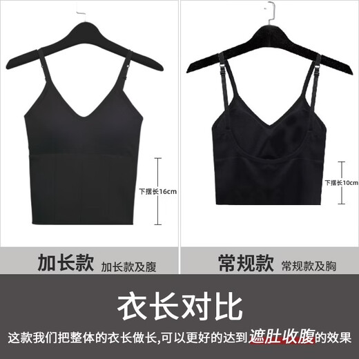 2025u-shaped beautiful back underwear for women summer bra all-in-one card card outer wear tube top camisole breathable U-shaped extended version black S (80-95Jin Jin equals 0.5 kg