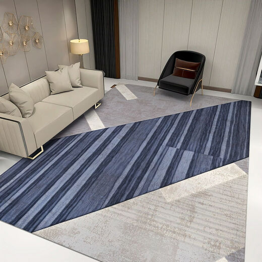 Fantasy fashionable simple grand living room large carpet personalized art geometric pattern floor mat sofa front coffee table blanket can be customized JH+072 200x300 cm (environmental protection and mite removal)