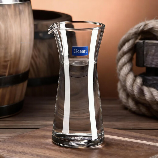 Ouxin imported glass wine pourer with mouth, red wine decanter, white wine divider, male cup, household wine divider, white wine measuring cup, 290ML small size