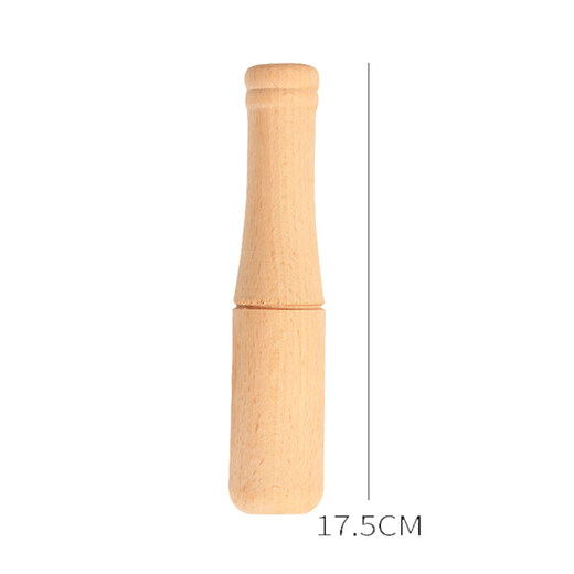 Tuojin imported quality earthenware coarse porcelain garlic mortar from Germany, household old-fashioned garlic press, traditional garlic pounding jar, ceramic garlic jar smashing, single wooden hammer