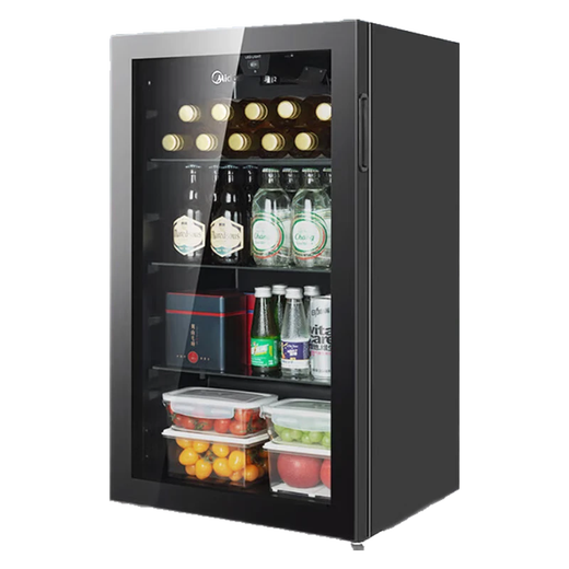 Midea displays 95-liter refrigerated fresh cabinet, commercial high-end small beverage cabinet, office small refrigerator bar, hotel refrigerated cabinet, bass level one energy efficiency LC-95GM